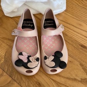 Mini Melissa Pink Minnie and Mickey shoes